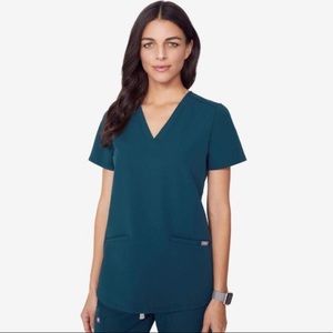 NWT Figs Casma Caribbean Blue Top